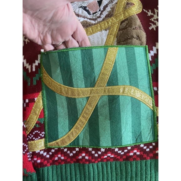 Holiday Time Christmas Sweater Mens 2XL Cat Gift Box Ugly Xmas Party Novelty - Picture 3 of 10